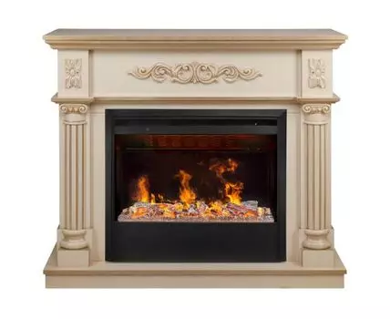 Электрокамин Silvia 26 WT-619G с очагом 3D Helios 26 SBG