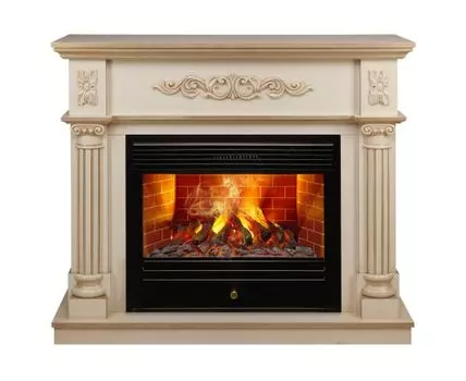 Электрокамин Silvia 26 WT-619G с очагом 3D Novara