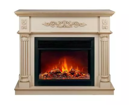 Электрокамин Silvia 26 WT-619G с очагом Moonblaze Deluxe Black