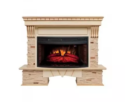 Электрокамин Sorento 33/33W WT с очагом Firespace 33W