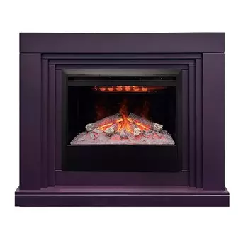 Электрокамин Stanley 26 Plum с очагом 3D Helios 26 SBG