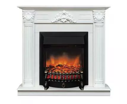 Электрокамин Stefania WT-F614 с очагом Fobos Lux Black RC