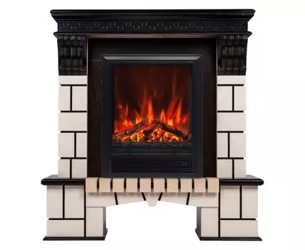 Электрокамин Stone STD AO с очагом Eugene