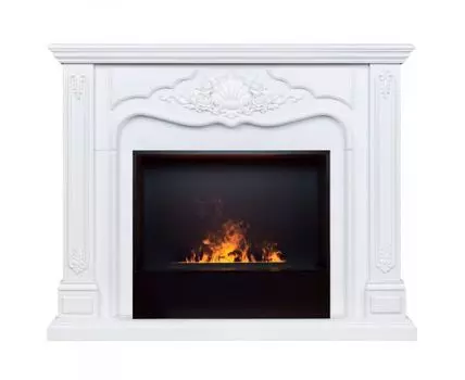 Электрокамин Victoria 26 WT с очагом 3D Cassette 630 Black Panel