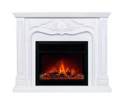 Электрокамин Victoria 26 WT с очагом Moonblaze Deluxe Black