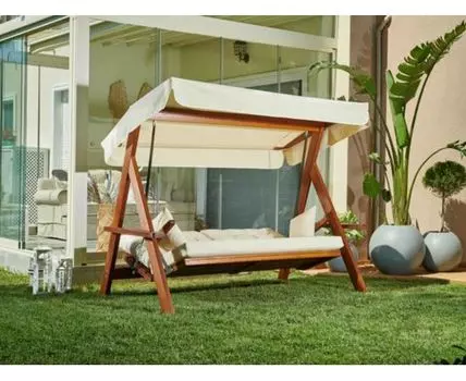 Качели LYON с бежевыми подушками (Бежевый, 236)