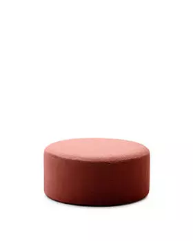 Kaeli Пуф для ног со съемным чехлом из терракотового букле 90