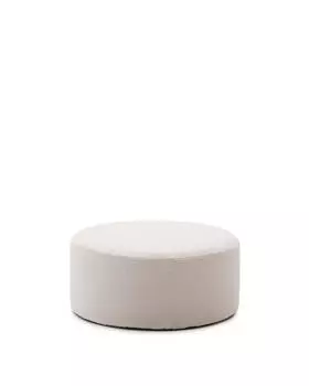 Kaeli Пуф для ног со съемным чехлом из экрю букле 90