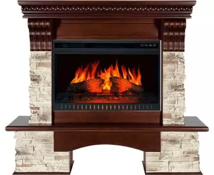 Каминокомплект Aberdeen - Темный дуб с очагом Vision 26 EF LED FX