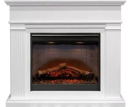 Каминокомплект Adagio - Белый с очагом Symphony 26'' DF2608-INT