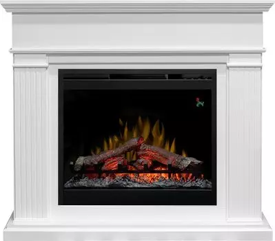 Каминокомплект Adagio - Белый с очагом Symphony 26'' DF2624L-INT