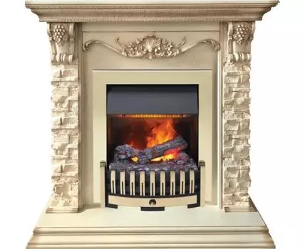 Каминокомплект Adriana - Cлоновая кость с очагом Danville Brass FB2