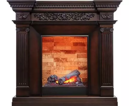 Каминокомплект Amalfi - Махагон коричневый антик с очагом Cassette 400 NH