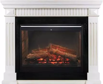 Каминокомплект America - Белый дуб с патиной с очагом Symphony 30'' DF3020-INT