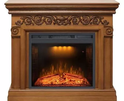 Каминокомплект Athena - Дуб с очагом Emerald 23