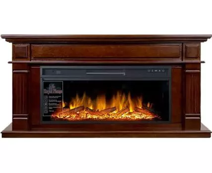 Каминокомплект Atlanta - Темный дуб (Ширина 1500 мм) с очагом Vision 42 LOG LED