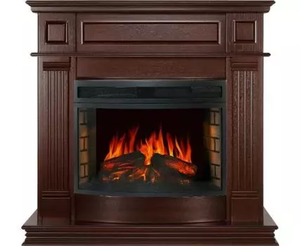 Каминокомплект Atlanta - Темный орех с очагом Dioramic 25 LED FX