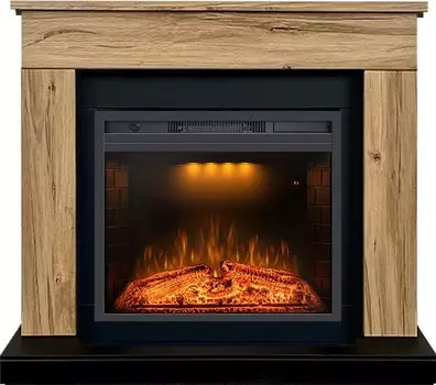 Каминокомплект Bergen 23 (Разборный) - Дуб галифакс с очагом Emerald 23