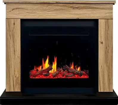 Каминокомплект Bergen 23 (Разборный) - Дуб галифакс с очагом 5D V-ART 25