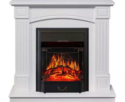 Каминокомплект Boston - Белый (Высота 925см) с очагом Majestic FX Black