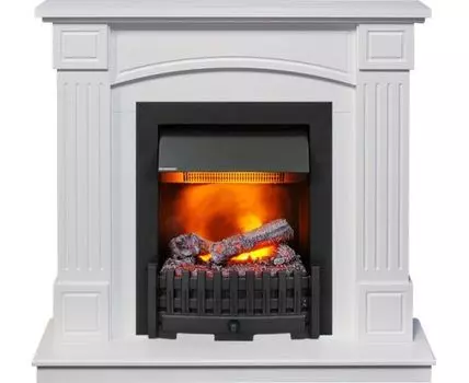 Каминокомплект Boston - Белый (Высота 925см) с очагом Danville Black FB2