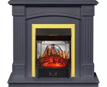 Каминокомплект Boston - Серый графит (Высота 925см) с очагом Majestic FX M Brass