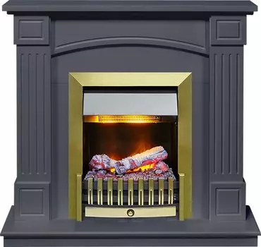 Каминокомплект Boston - Серый графит (Высота 925см) с очагом Danville Antique Brass FB2