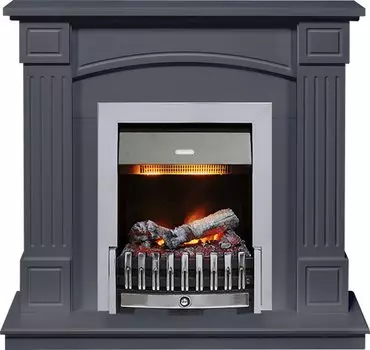 Каминокомплект Boston - Серый графит (Высота 925см) с очагом Danville Chrome FB2