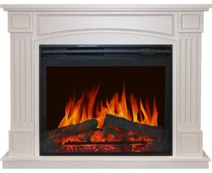 Каминокомплект Boston - Слоновая кость с очагом Jupiter FX New