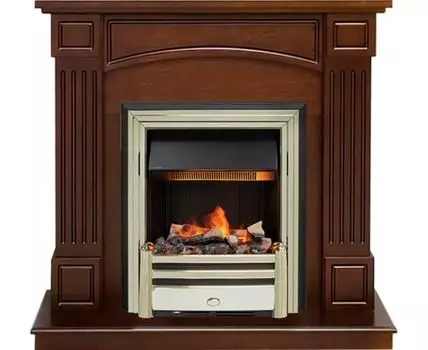 Каминокомплект Boston - Темный дуб (Высота 925см) с очагом Cavendish