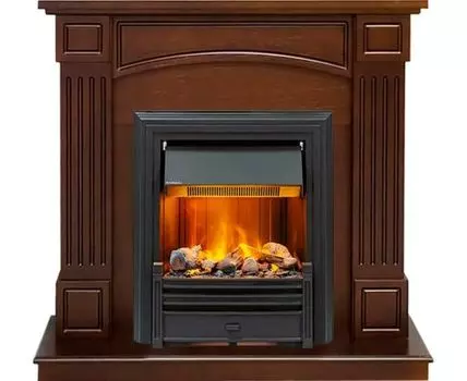 Каминокомплект Boston - Темный дуб (Высота 925см) с очагом Brookline Black
