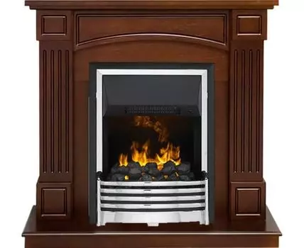Каминокомплект Boston - Темный дуб (Высота 925см) с очагом Flagstaff
