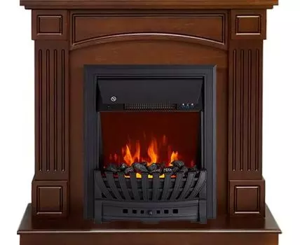 Каминокомплект Boston - Темный дуб (Высота 925см) с очагом Aspen Black