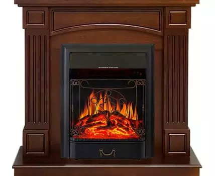 Каминокомплект Boston - Темный дуб (Высота 925см) с очагом Majestic FX Black