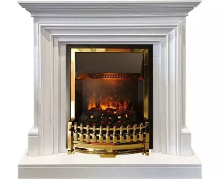 Каминокомплект Bradford - Белый с очагом Atherton