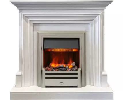 Каминокомплект Bradford - Белый с очагом Chesford