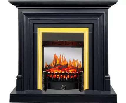 Каминокомплект Bradford - Серый графит с очагом Fobos FX M Brass