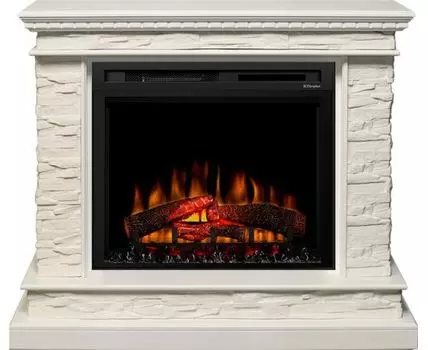 Каминокомплект Calgary - Белый / Сланец белый с очагом XHD28L-INT