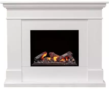 Каминокомплект California - Белый (Глубина 380) с очагом Cassette 600 NH