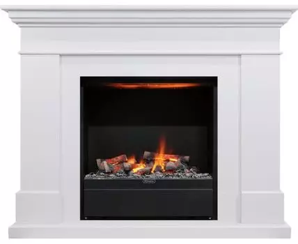 Каминокомплект California - Белый с очагом Albany
