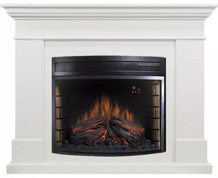 Каминокомплект California - Белый с очагом Dioramic 28 LED FX