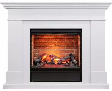 Каминокомплект California - Белый с очагом Engine 56-600 BB