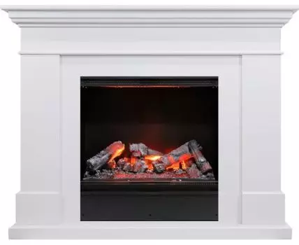 Каминокомплект California - Белый с очагом Engine 56-600 LL