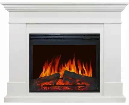 Каминокомплект California - Белый с очагом Jupiter FX New