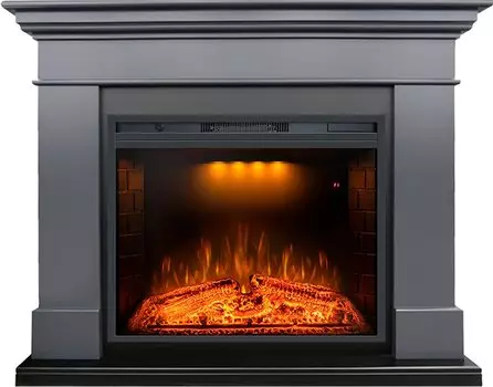 Каминокомплект California - Серый графит с очагом Emerald 28