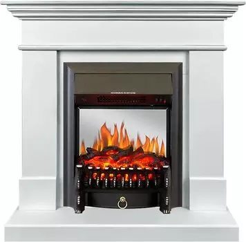 Каминокомплект California SFT - Белый с очагом Fobos FX M Black