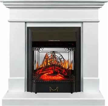Каминокомплект California SFT - Белый с очагом Majestic FX M Black
