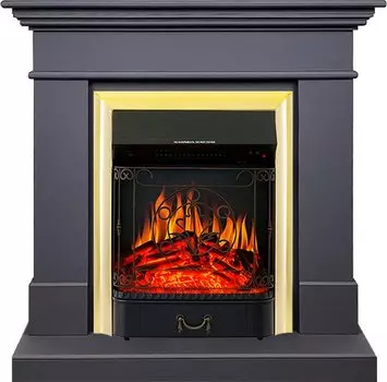 Каминокомплект California SFT (Разборный) - Серый графит с очагом Majestic FX Brass