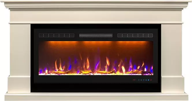 Каминокомплект California - Слоновая кость (Высота 860) с очагом Crystal 40 RF