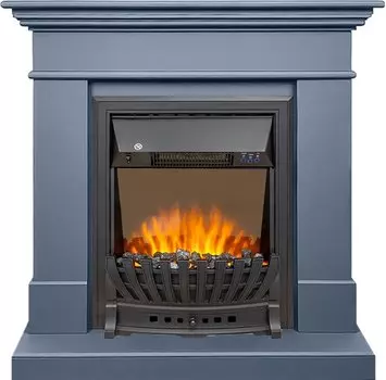 Каминокомплект California STD CRM (Разборный) - Санд антрацит с очагом Aspen Black